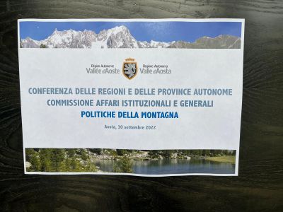 Commissione Montagna - Aosta 30.09.2022